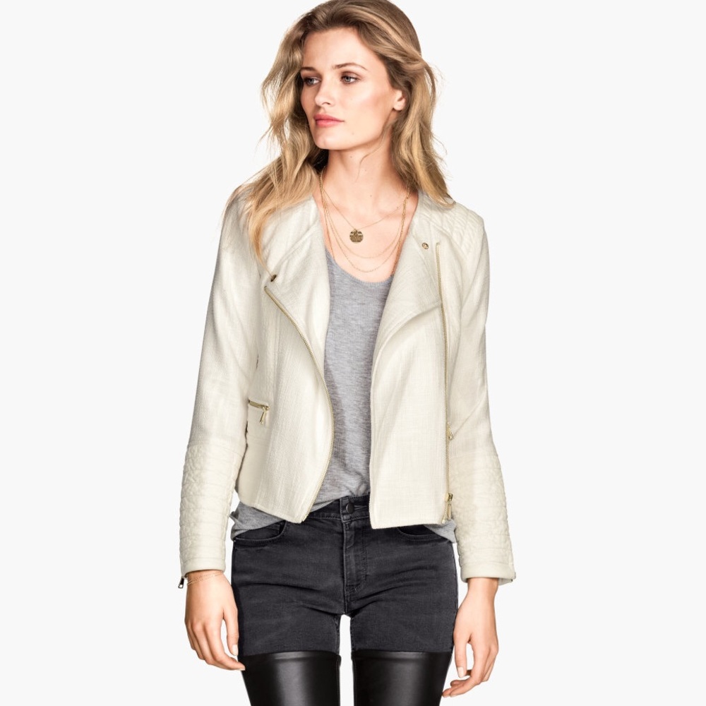 H&M Moto Linen Jacket